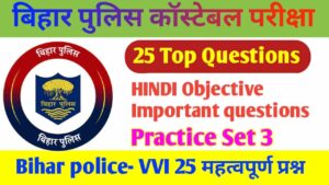 Bihar Police Hindi Question Answer dawnlod PDF